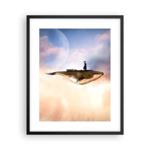 Affisch i svart ram - Överrealistisk resa - 40x50 cm