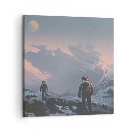 Canvastavla - Bild på duk - Under en okänd stjärna - 60x60 cm