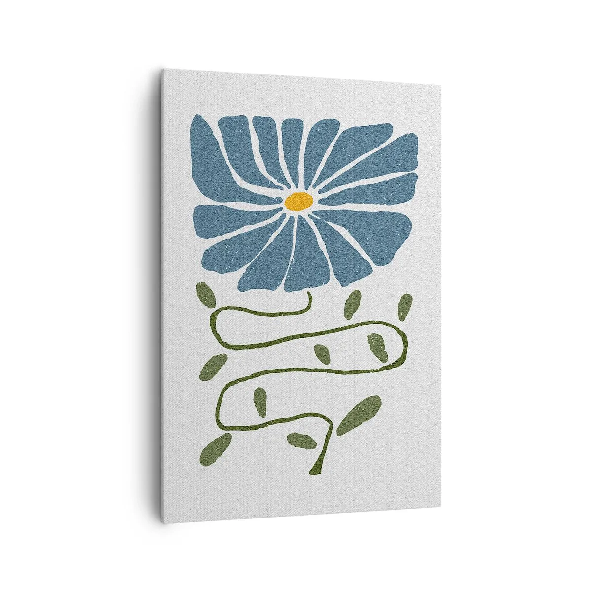 Canvastavla - Bild på duk - Kvist till blomma - 70x100 cm