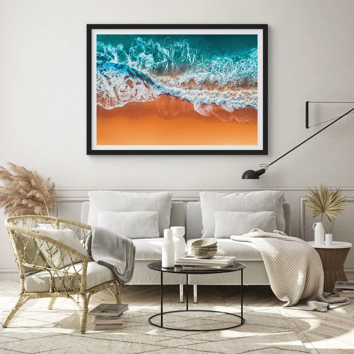 Affisch i svart ram - Alltid i par - 70x50 cm
