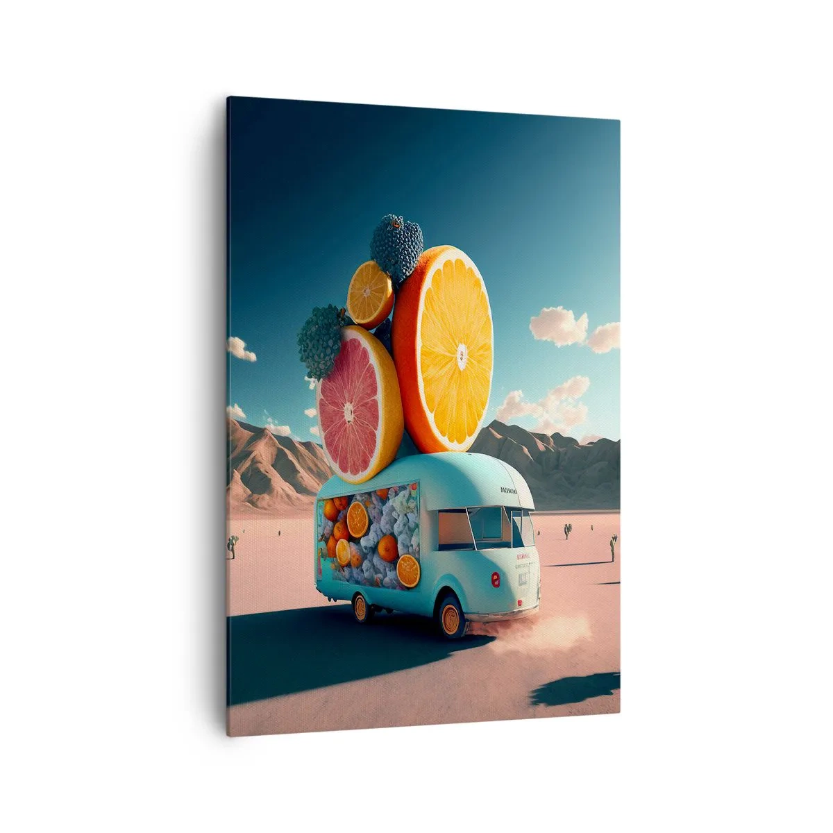 Canvastavla - Bild på duk - En smak av semester - 70x100 cm