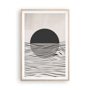 Affisch i ram av ljusek - Halvdan komposition - 61x91 cm