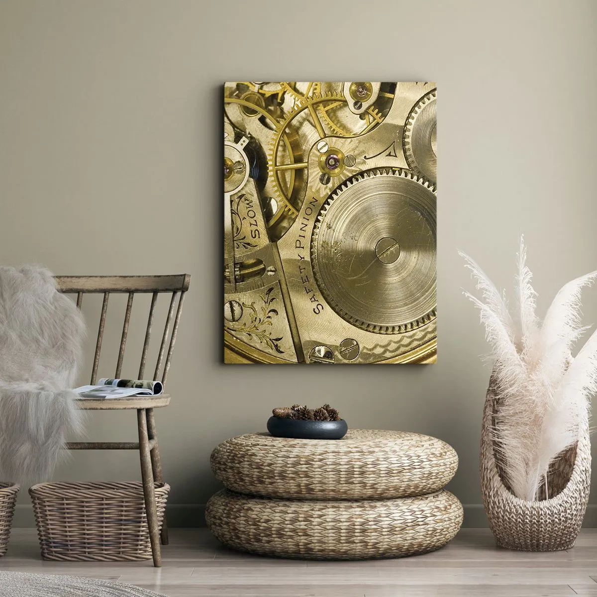 Canvastavla - Bild på duk - Gå med tidens anda - 70x100 cm