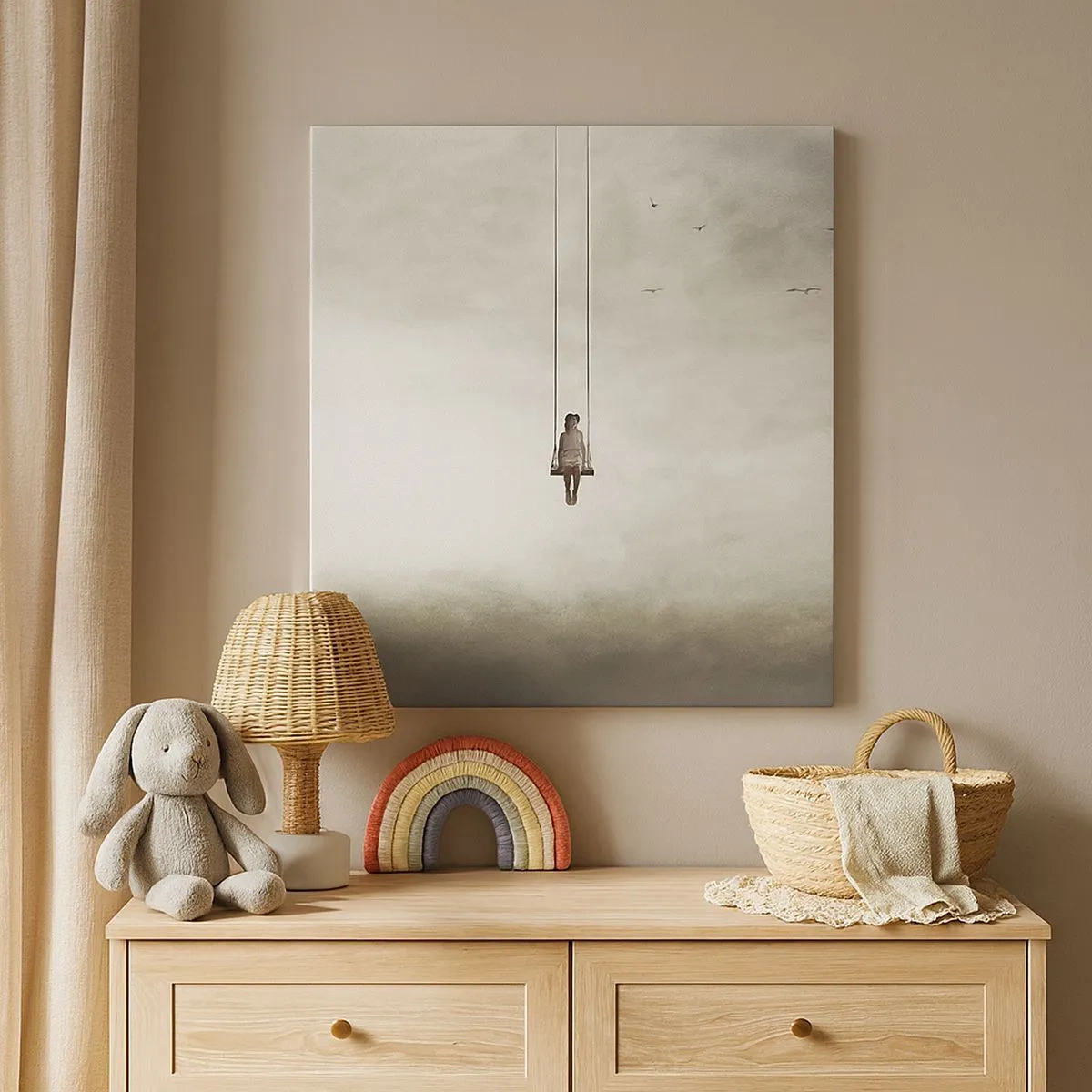 Canvastavla - Bild på duk - Barn i oss - 30x30 cm