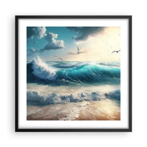 Affisch i svart ram - Ljuder endast för dig - 50x50 cm