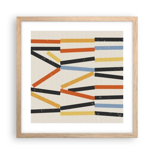 Affisch i ram av ljusek - Horisontell komposition - 40x40 cm