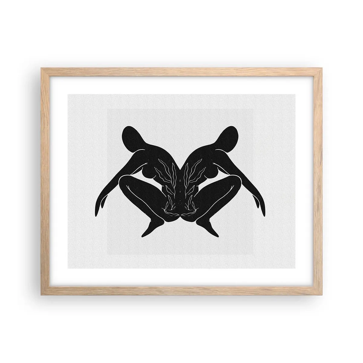 Affisch i ram av ljusek - En delad själ - 50x40 cm