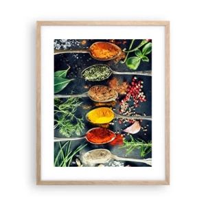 Affisch i ram av ljusek - Kulinarisk magi - 40x50 cm