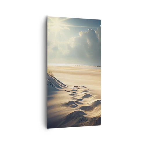 Canvastavla - Bild på duk - Lugnande landskap - 65x120 cm