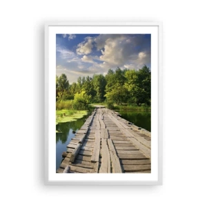 Affisch i vit ram - Sommar, sommar överallt - 50x70 cm