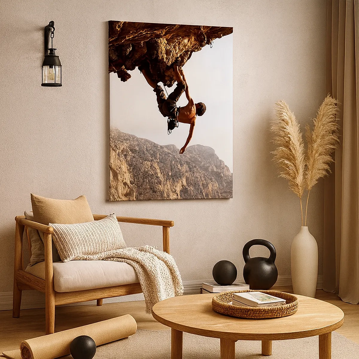 Canvastavla - Bild på duk - Världen i näven - 50x70 cm