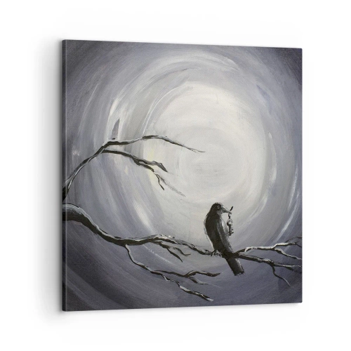Canvastavla - Bild på duk - Nyckeln till nattens hemlighet - 60x60 cm