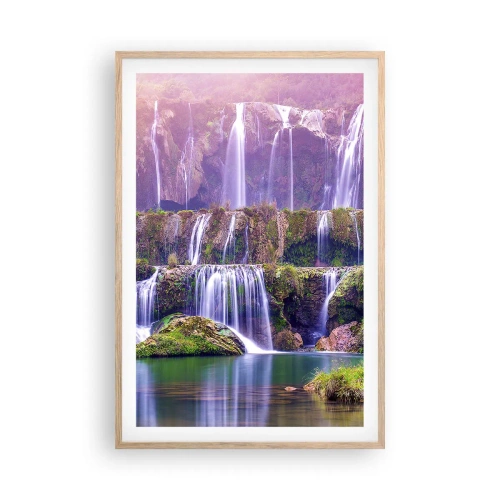 Affisch i ram av ljusek - Trappan till himlen - 61x91 cm