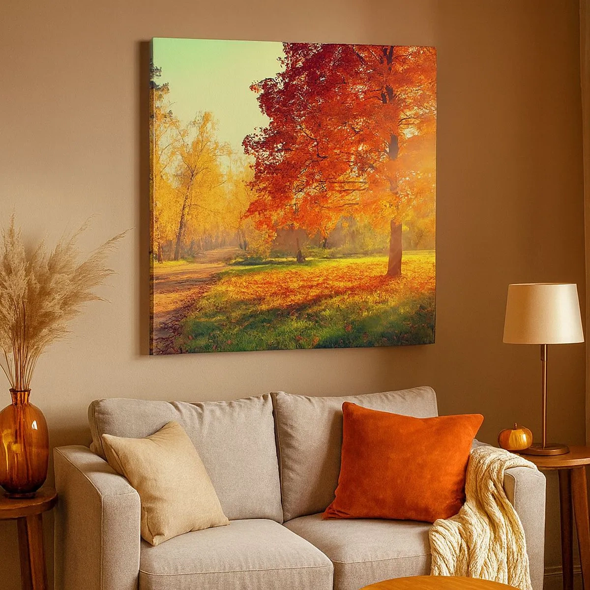 Canvastavla - Bild på duk - Rött är vackert - 30x30 cm