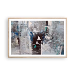 Affisch i ram av ljusek - Trianglarnas överordnade ordning - 91x61 cm