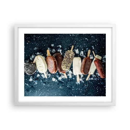 Affisch i vit ram - Smak av varm sommar - 50x40 cm