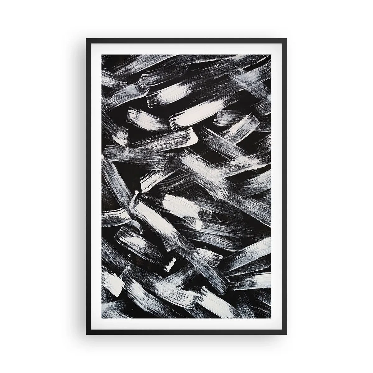 Affisch i svart ram - Abstraktion i industriell anda - 61x91 cm
