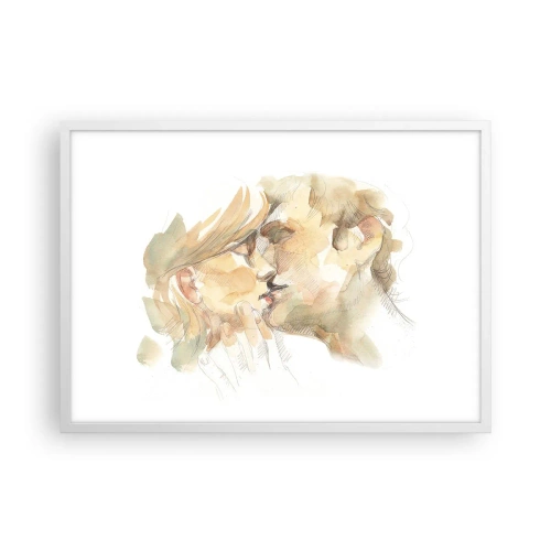 Affisch i vit ram - Upphittad hälft? - 70x50 cm