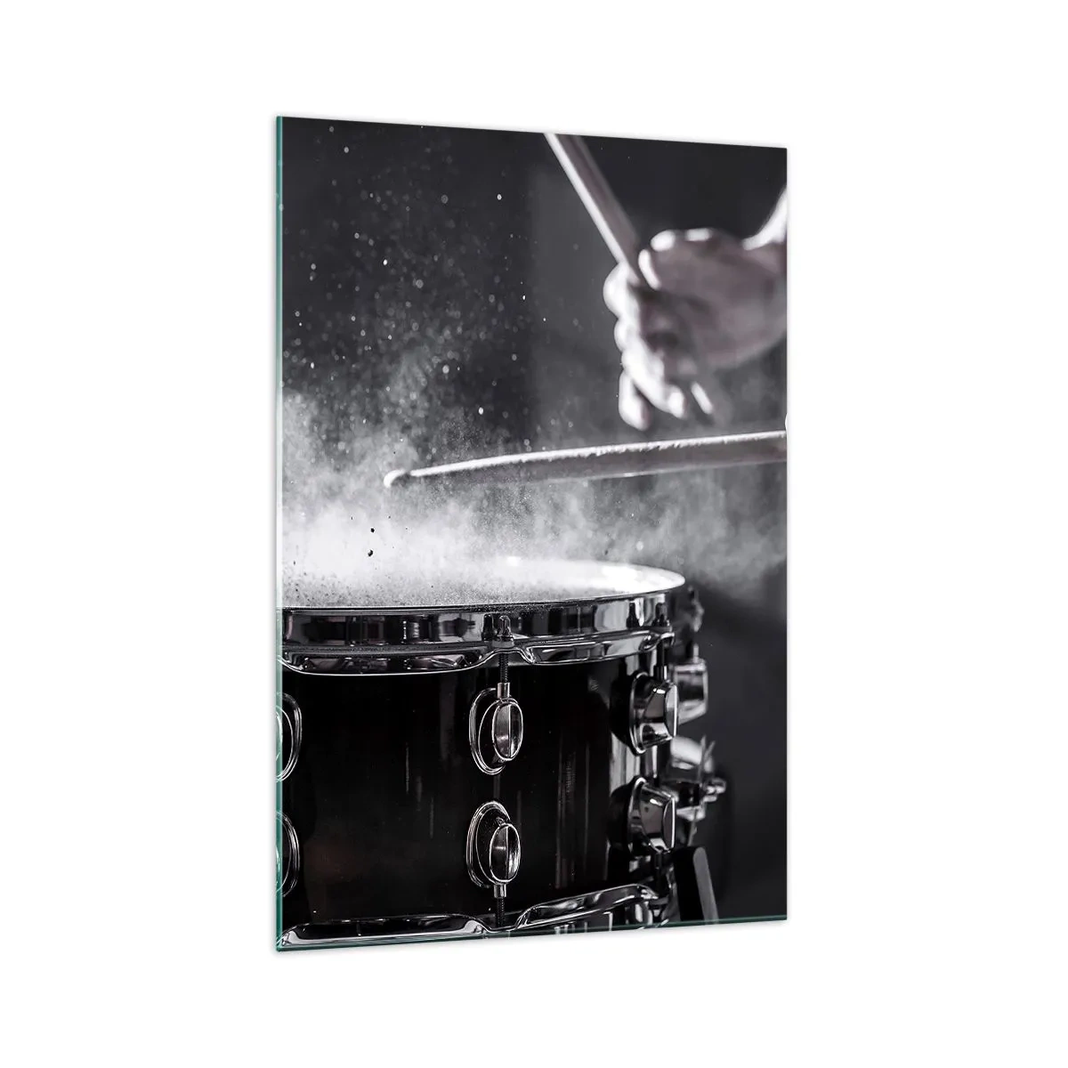 Glastavla - Bild på glas - Musikens puls - 70x100 cm