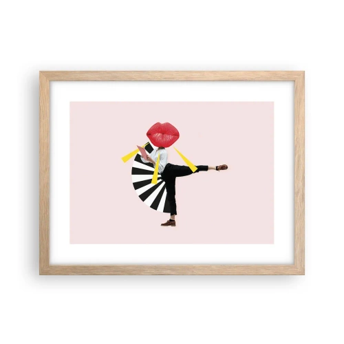 Affisch i ram av ljusek - Surrealistisk pop-art - 40x30 cm