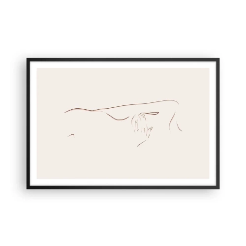 Affisch i svart ram - Begärans form - 91x61 cm