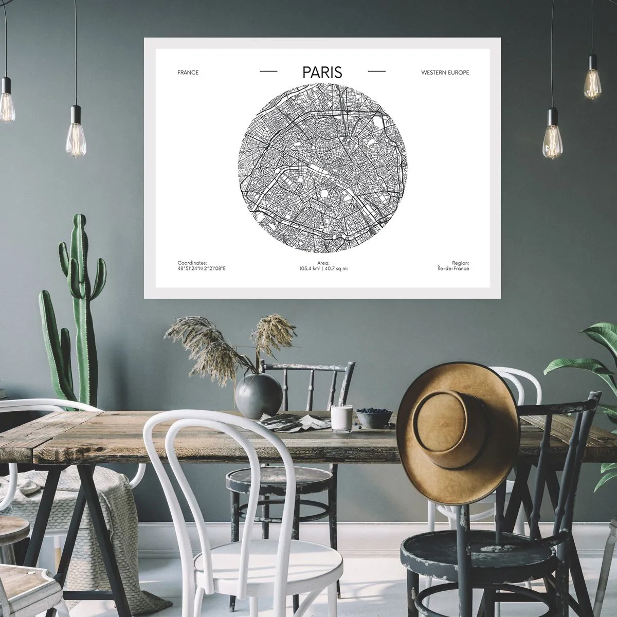 Affisch - Paris anatomi - 91x61 cm