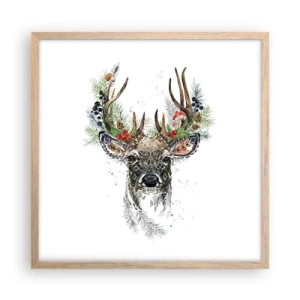 Affisch i ram av ljusek - I högtidskläder - 50x50 cm