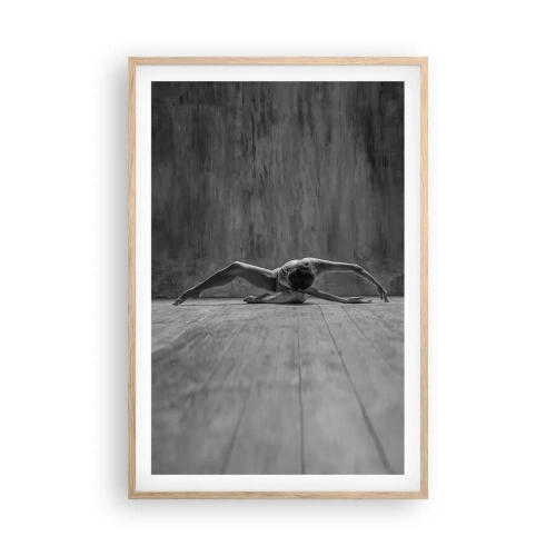 Affisch i ram av ljusek - Upphittad symmetri - 61x91 cm