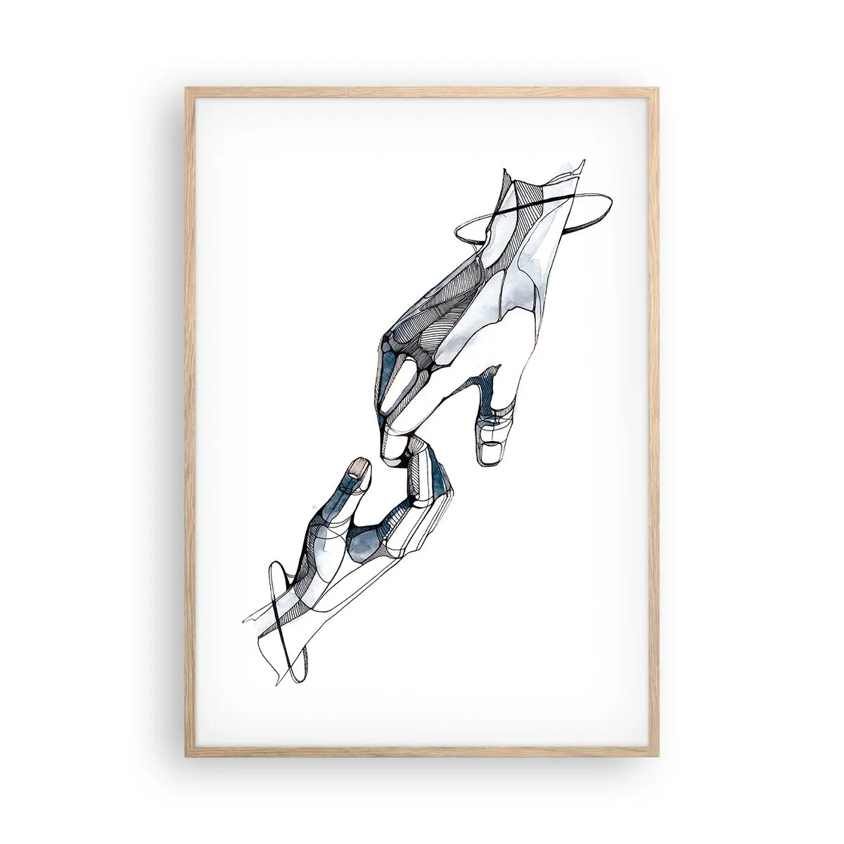 Affisch i ram av ljusek - God gest - 70x100 cm