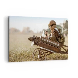 Canvastavla - Bild på duk - Stort mot drömmarna - 120x80 cm