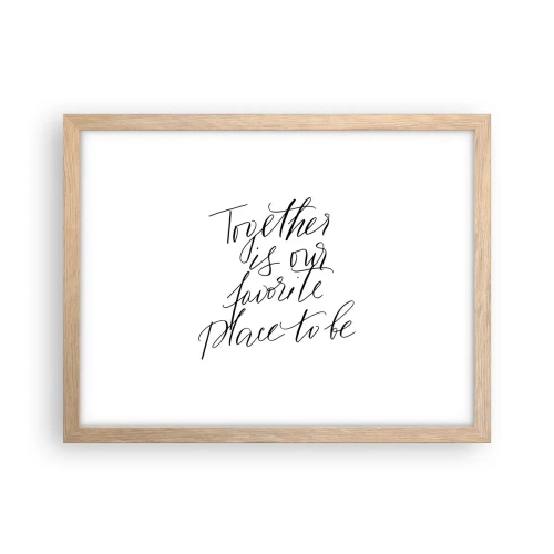 Affisch i ram av ljusek - Känner du också det? - 40x30 cm