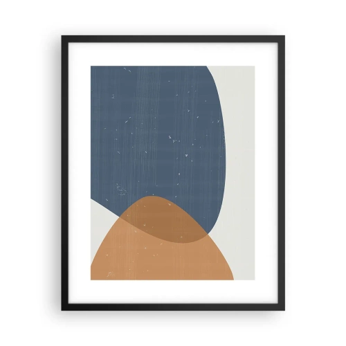 Affisch i svart ram - Ovaler och influenser - 40x50 cm