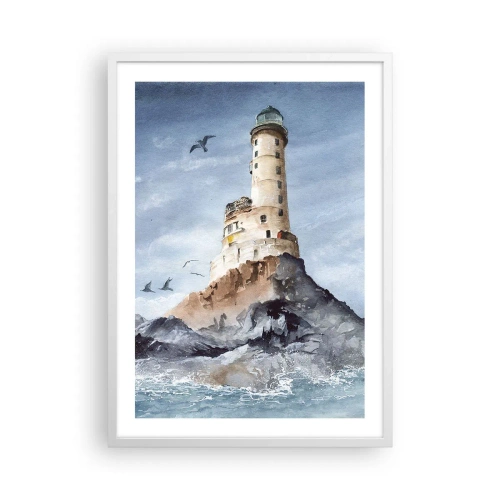 Affisch i vit ram - Oövervinnelig - 50x70 cm