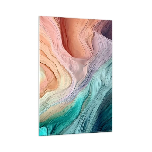 Glastavla - Bild på glas - Regnbågsvåg - 80x120 cm
