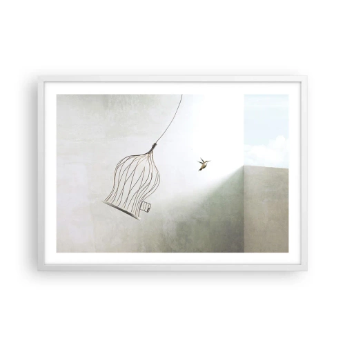 Affisch i vit ram - I sitt esse - 70x50 cm