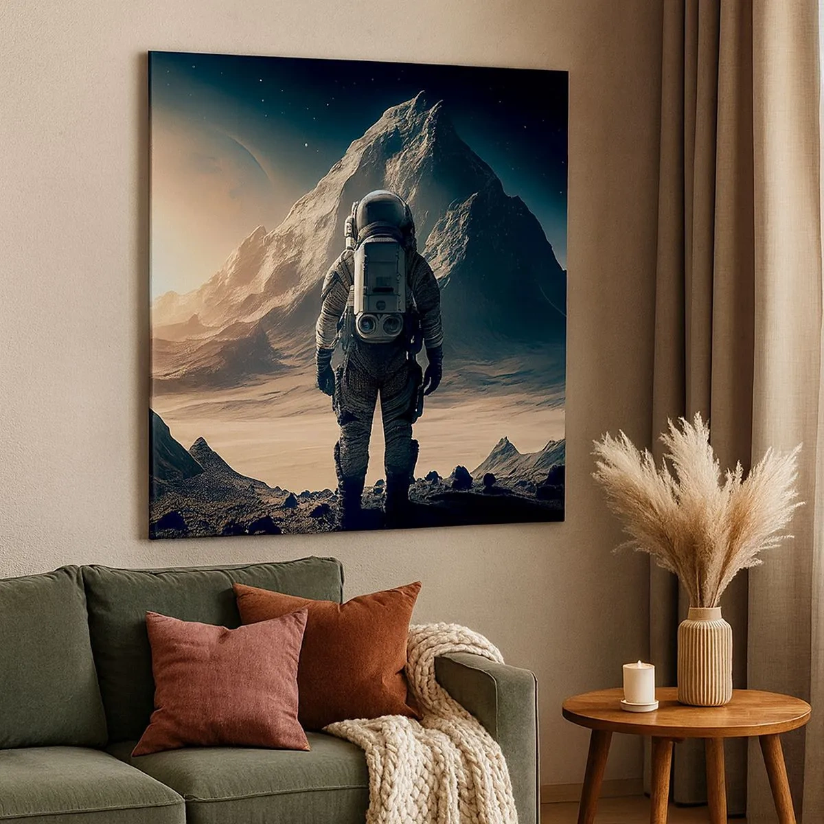 Canvastavla - Bild på duk - En ny utmaning - 30x30 cm