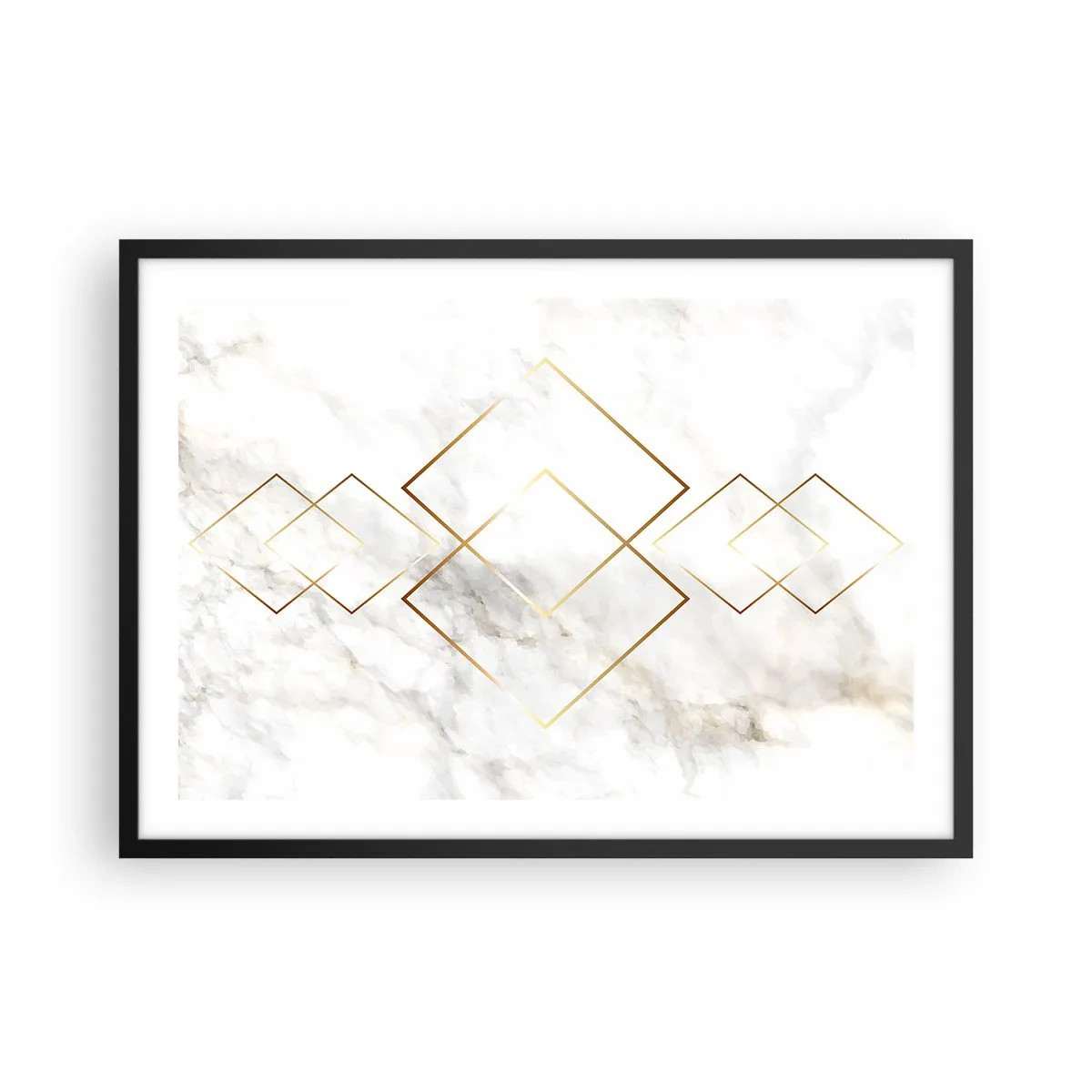 Affisch i svart ram - Utsikt över oändlighet - 70x50 cm