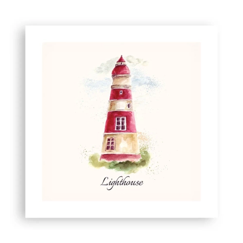 Affisch - Det är alltid något väder - 40x40 cm