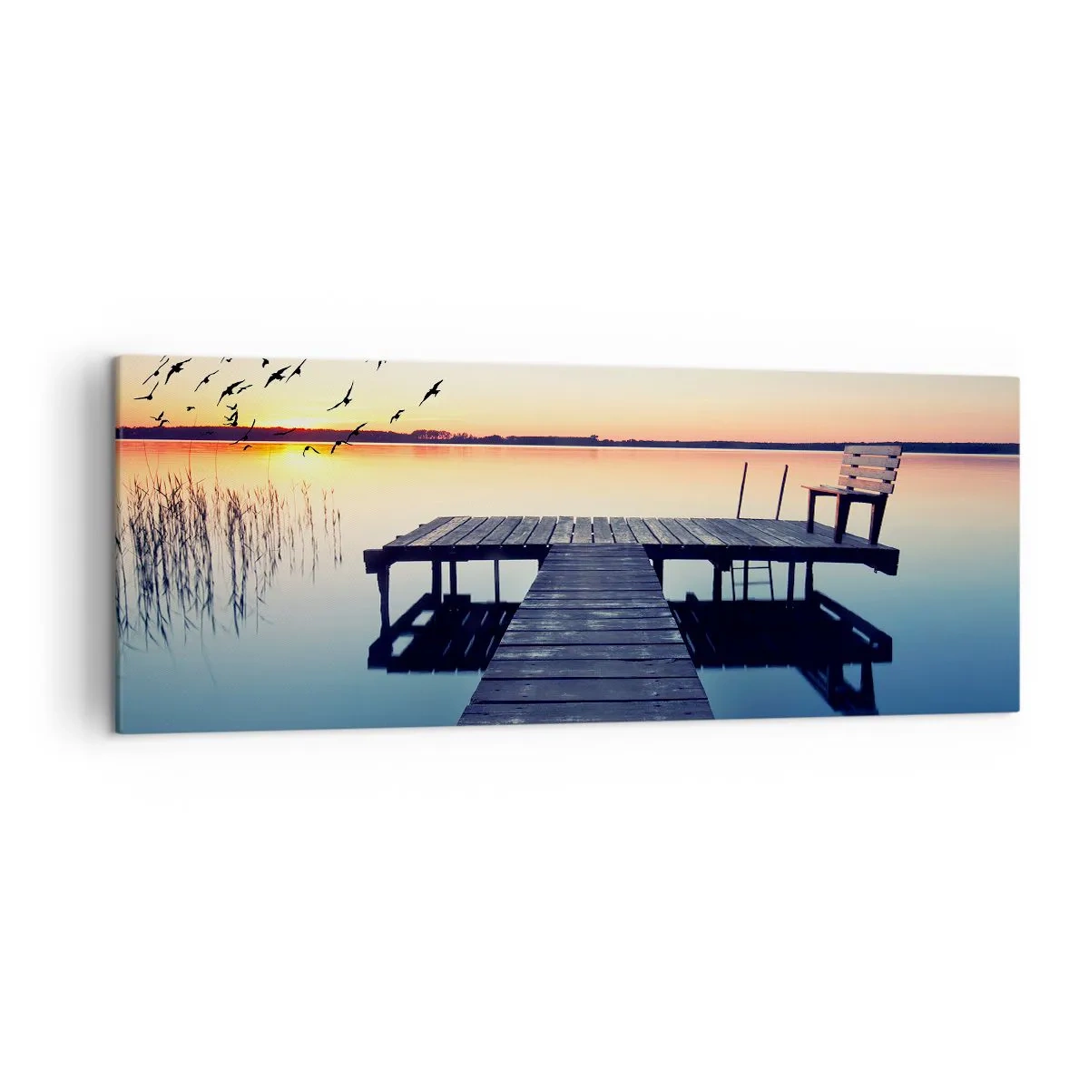 Canvastavla - Bild på duk - Det var en bra dag - 140x50 cm