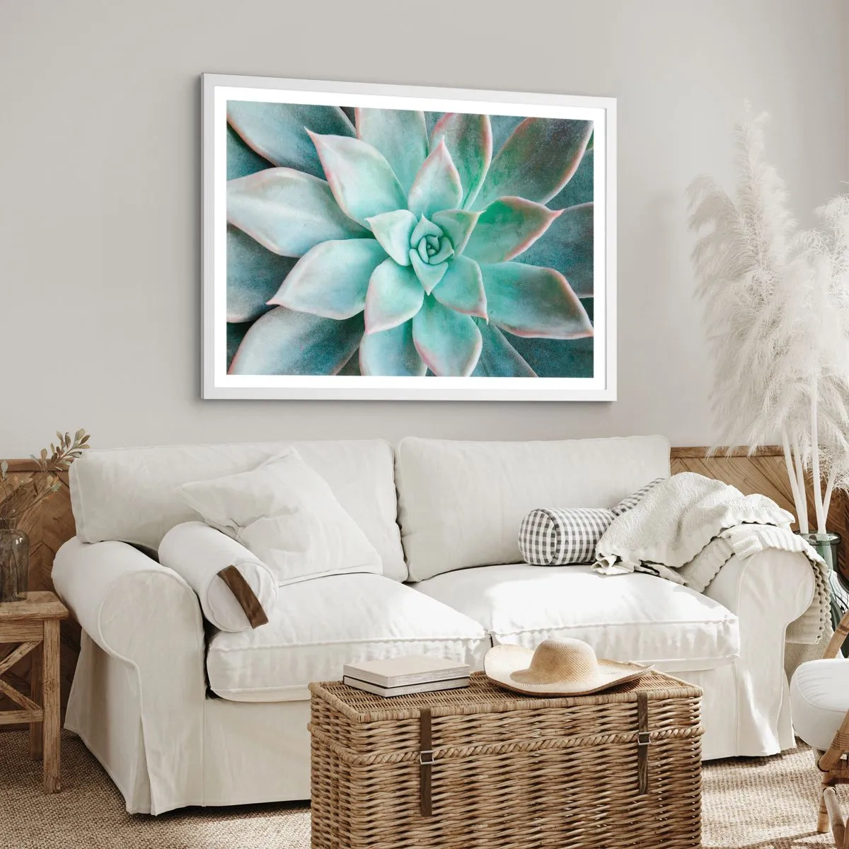 Affisch i vit ram - Öknens hjärta - 91x61 cm