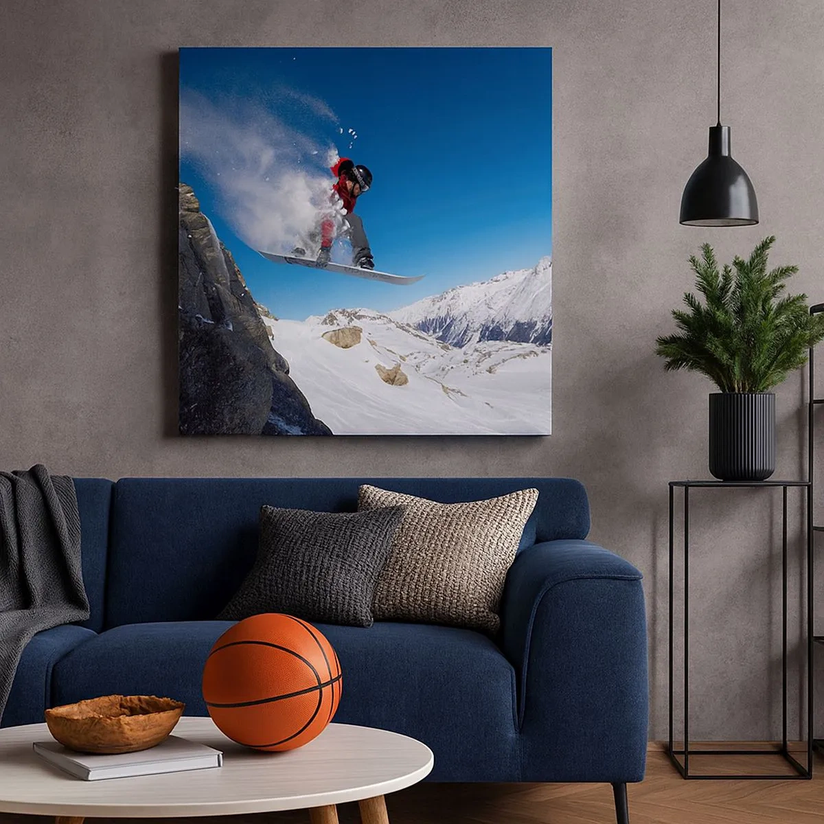 Canvastavla - Bild på duk - Så blev du en del av vyn - 30x30 cm