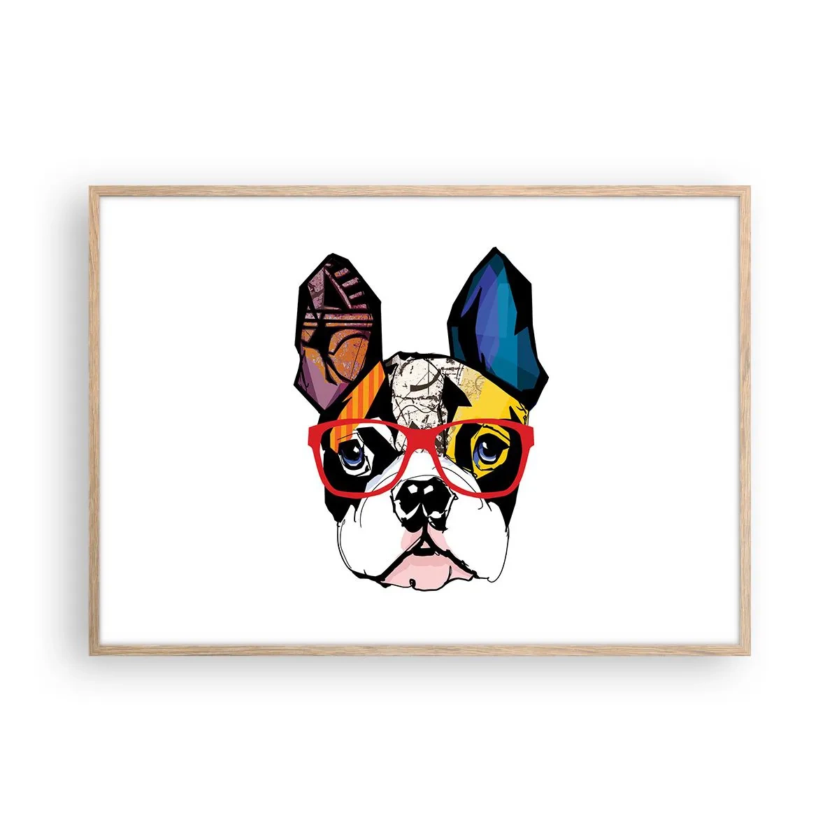 Affisch i ram av ljusek - Intellektuell - 100x70 cm