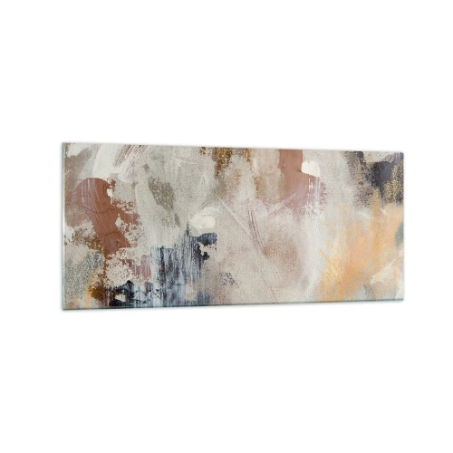 Glastavla - Bild på glas - Dimmig abstraktion - 120x50 cm
