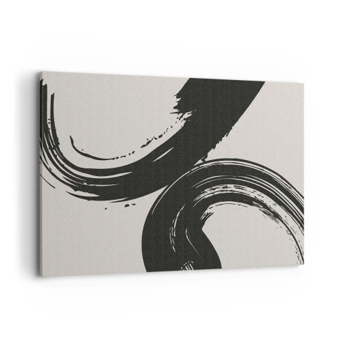 Canvastavla - Bild på duk - Svepande och cirkulärt - 120x80 cm