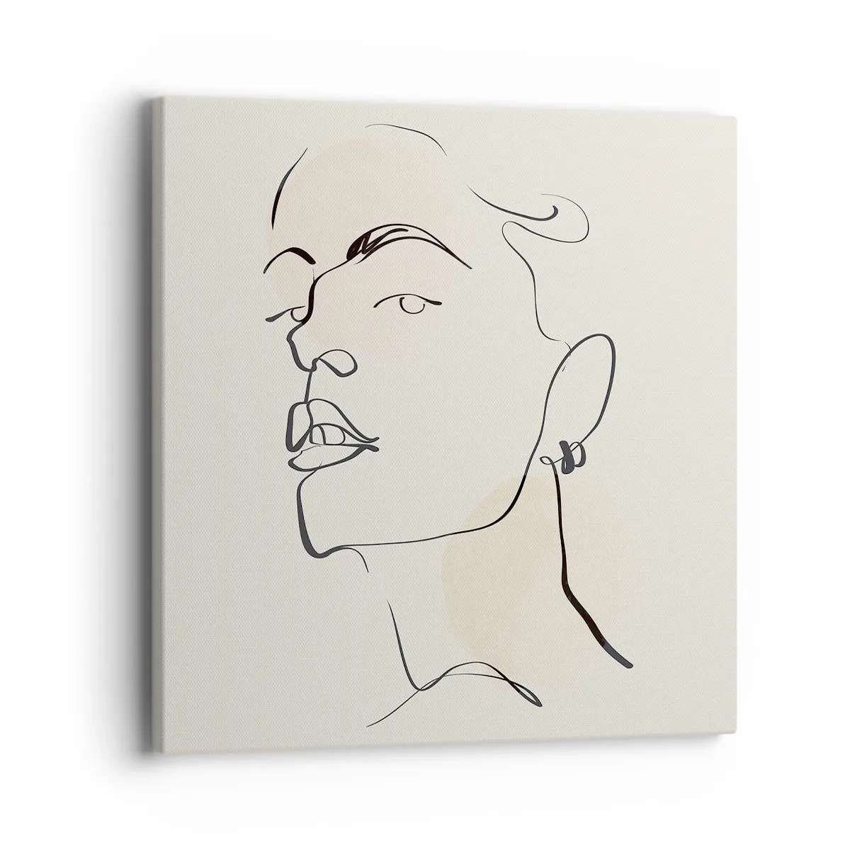 Canvastavla - Bild på duk - Stolt blick - 40x40 cm