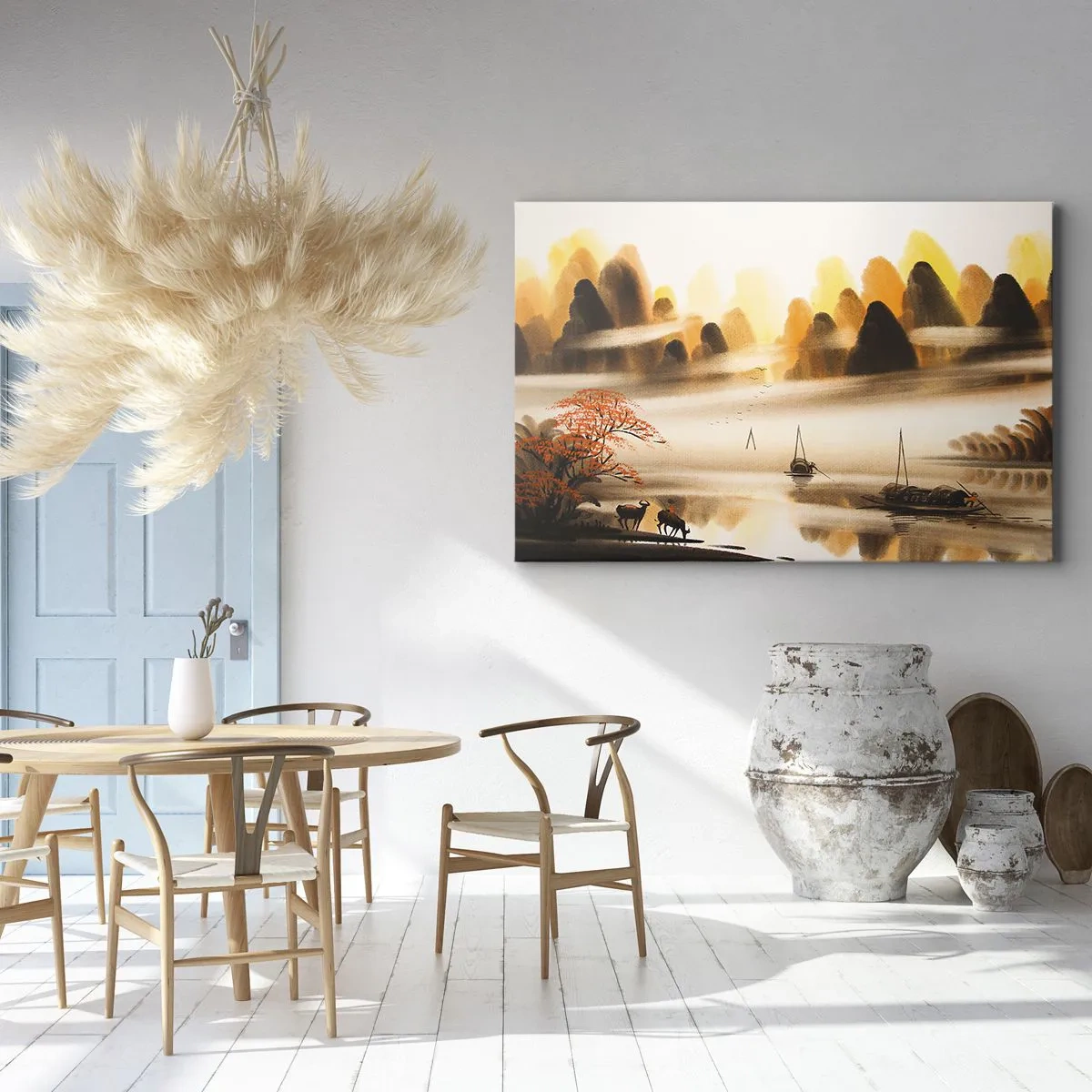 Canvastavla - Bild på duk - Längre bort än Fjärran Östern - 120x80 cm