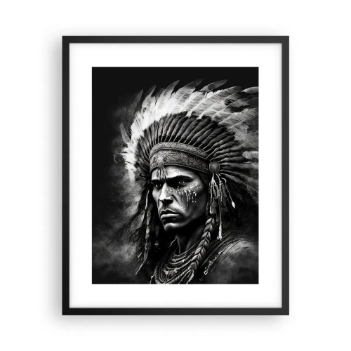 Affisch i svart ram - Hövding och krigare - 40x50 cm