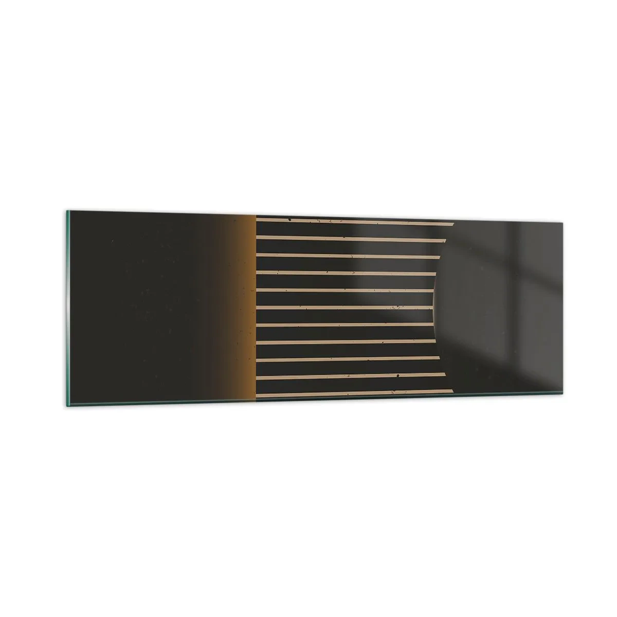 Glastavla - Bild på glas - Utforska mörkret - 90x30 cm