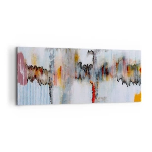 Canvastavla - Bild på duk - Med pinne på vatten - 120x50 cm