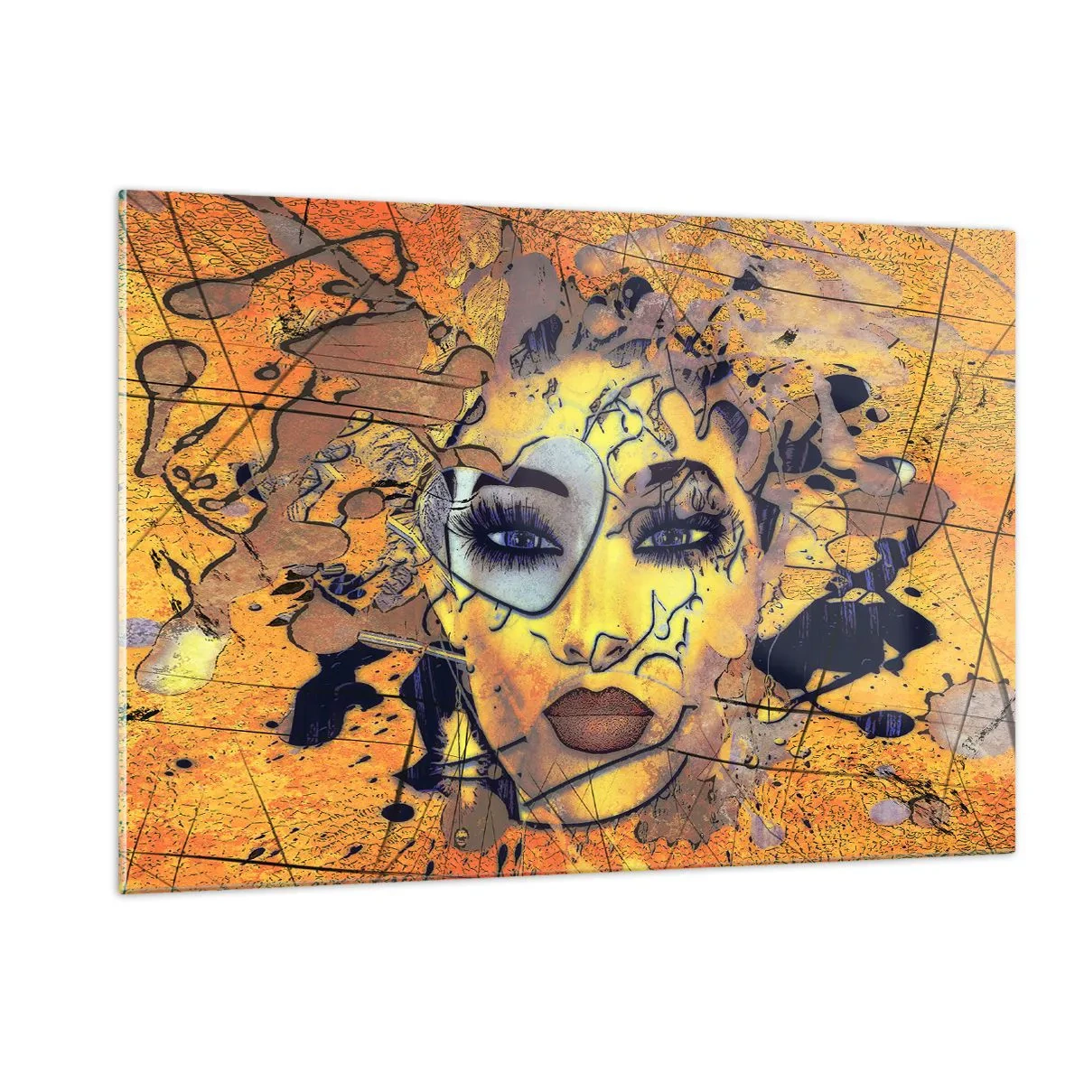 Glastavla - Bild på glas - Solig skönhet - 120x80 cm